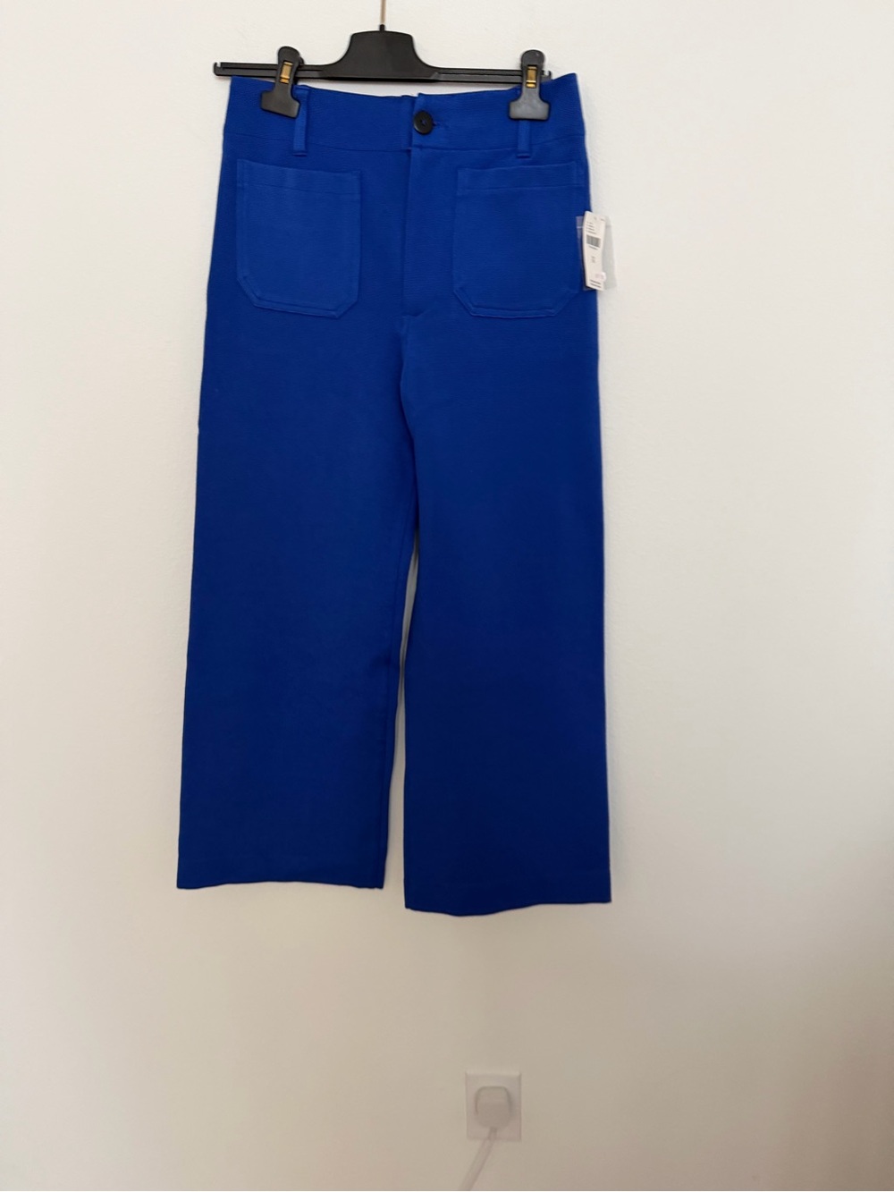Anthropologie Cobalt Blue Wide-Leg Pants